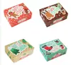 Impermeable Aceite Lindo Set Navideño Hombre de Jengibre Caja de Empaque para Hornear Galletas Bolsa de Regalo