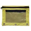 Bolsa para Archivos de Tres Agujeros con Doble Cremallera Ojal de Aire Carpeta para Oficina B5 Bolsa de Papelería Bolsa para Lápices de Gran Capacidad Rejillas de Almacenamiento