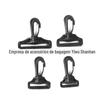 Fabricantes 25~51mm fivela de gancho giratório de plástico preto mochila externa gancho espessado conexão de bolsa Fornecimento de gancho