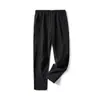Pantalones Casuales de Hilo de Hielo Transpirable para Hombre, Rectos Holgados con Cordón, Delgados de Secado Rápido, Caída Elegante, Tendencia 2026
