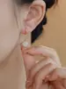 Pendientes de Imitación de Jade Hetian Diseño Oro Seda Jade Blanco Ágata Roja Pendientes Chinos Avanzados Nuevos para Mujeres