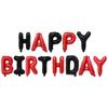 Set de globos de letras de cumpleaños en inglés de 16 pulgadas de tapa dura, decoración de cumpleaños para niños, diseño de escena, venta al por mayor de globos