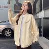 Jaqueta Baseball Bordada Estilo High Street Americana Estilo Primavera e Outono Petite Solta Casual Retro Jaqueta de Voo