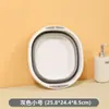 Lavabo Plegable Portátil para Viajes al Aire Libre Hogar Dormitorio Estudiantil Lavabo Lavapiés Cubeta Gruesa para Lavar Ropa