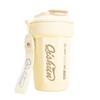 Taza de Café Octagonal de Acero Inoxidable 316 de 450 ml con Asa y Tapa, Taza de Coche al Vacío, Taza Termo para Café
