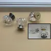 Alça de Acrílico Transparente Base Diferente Formato de Diamante Redondo Caixa de Joias Gaveta Armário Maçaneta de Porta Maçaneta Bolsa