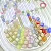 Resina Fotocromática Dos Tonos Lentejuelas Finas Hojuelas Doradas Cadena para Teléfono Colgante DIY Material para Pulsera Accesorios de Joyería Cuentas Sueltas