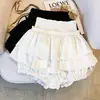 Nueva Falda de Pastel Hinchada Estilo Coreano para Mujer Pequeña Primavera y Verano 2026 Estilo Ballet Cintura Alta Versátil Anti-Exposición Falda Corta Línea A