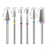Cabeça de Polimento de Unha Aço Tungstênio Remoção de Unha Estilo Russo Montado na Frente Cabeça de Polimento Emery para Remover Pele Morta Ferramenta de Manicure Broca Moedora