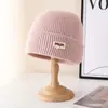 Gorro de Punto Cálido para Mujer, Gorro a Prueba de Viento y Frío, Moderno y Versátil, Gorro de Lana Cálido de Invierno que Resalta el Rostro Pequeño