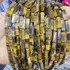 Accesorios para Joyería DIY Cuentas Espaciadoras Venta al por Mayor Trabajos con Cuentas Rectangular Piedra Imperial Ágata Roja Aventurina Tubo Redondo Cuentas Pulsera