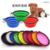 Tazón Portátil Plegable para Mascotas con Mosquetón del Fabricante, Tazón de Comida para Perros y Gatos para Exteriores, Disponible para Venta al por Menor y al por Mayor