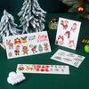Sticker Decorativo de Navidad de Dibujos Animados Embalaje para Hornear Sticker Redondo de Sello Sticker de Santa Alce