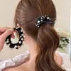 Estilo Coreano Pequeno Floral Babado Pérola Plissado Elástico de Cabelo High-End Corda Elástica para Cabelo Simples Elegante Headband Acessórios de Cabelo para Mulheres