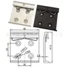 Hebilla de Riel Guía Industrial DIN35mm HS-A35 Soporte de Montaje Fijo Aleación de Aluminio Hebilla Blanca Negra