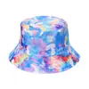 Novo Chapéu de Pescador Comércio Exterior Amazon Viagem Chapéu de Sol Cor Tie-dye Chapéu Bacia Cogumelo Chapéu de Sol Chapéu de Sol de Verão para Mulheres