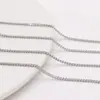 Cadena de Acero Inoxidable que Conserva el Color Transfronteriza, Cadena Cubana que No se Desvanece, Cadena Lateral, Pulsera DIY Hecha a Mano, Collar, Cadena Suelta para Joyería