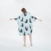 Amazon Europeia e Americana Tamanho Plus Feminino Casa Fresco Pijama Camiseta Verão Meninas Gordas Aparência Emagrecedora Camiseta de Viscose