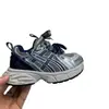 Tênis dad respirável vazado de retalhos decorativos de malha com alça dupla e estampa de letras, novos sapatos de corrida outono 2026