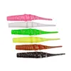 Isca Soft Verme Flutuante de 4cm para Pesca com Iscas Soft de Cauda de Agulha Multi-Seções em Lagos de Água Escura e Pesca Selvagem para Topmouth, Blackfish e Bass
