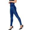 2020 Novo Exportação Mais Vendido Transfronteiriço Mais Vendido Cintura Alta Calça Legging Jeans Imitação com Contas Stretch Skinny Nove Pontos