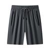 Pantalones de seda de hielo para hombre, pantalones casuales finos de verano para hombre, pantalones holgados con piernas transpirables, pantalones deportivos de secado rápido con aire acondicionado.