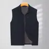 Chaleco Bolton para Hombre 2026 Chaleco de Nuevo Estilo Chaqueta de Primavera y Otoño Sin Mangas Delgado Cuello Alto Chaleco Prendas de Abrigo de Otoño