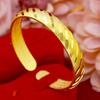 Pulsera Vietnam oro arena lluvia de meteoritos abierta cobre chapado en oro método antiguo abierta sutra corazón gipsófila pulsera hembra bienes vivos