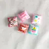 Almofada Pequena Estampada em Desenho Animado Kit de Material para Artesanato Corrente de Celular Enrolada com Corda Chaveiro Miçangas Acessórios de Renda Fofos Pingente
