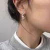 Argola de Prata 925 Nova Argola Chinesa Cobra Pérola Cobra Brincos Femininos Ano da Cobra 2025 Personalizado Ano da Cobra