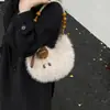 Colección nueva Otoño/Invierno 2026: bolsa de dumpling con forma de media luna, bolso de felpa para mujer, bolso versátil para el día a día, bolso de axila, bolso de hombro esponjoso y bolso de mano