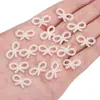 Parches de perlas artificiales de ABS color blanco roto, círculos, corazones huecos, moños, estrellas, lunas, accesorios para joyería DIY hechos a mano