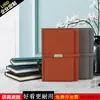 Venta al por mayor de fábrica caja de regalo para cuaderno de negocios de cuero sintético traje cuaderno con cierre magnético retro papelería cuaderno se puede imprimir logotipo