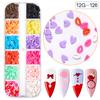 Arte de Uñas de San Valentín Lentejuelas de Cerámica Blanda Maquillaje Lentejuelas Accesorios Regalo de Amor Polvo de Brillo de Rosa