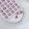 Internet Red Explosivo Grasa Uñas Cuadradas Arte de Uñas Diamante Súper Flash K9 Producto Alto Cristal de Vidrio con Forma Multicorte Adornos de Diamantes para Uñas