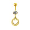 Gatte Moda transfronteriza europea y americana retro colgante de diamantes completo anillo para el ombligo nicho joyería avanzada para perforaciones anillo para el ombligo clavo para el ombligo