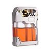 Z833 Encendedor Retro Estilo Kerosene Expulsión A Prueba de Viento Encendido Creativo Transparente Regalo para Novio Elegante