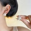 Pendientes de Perla con Forma de Fuegos Artificiales Estilo Retro Francés para Mujer, Nuevos Pendientes Versátiles y de Moda para el Día a Día, Accesorios Elegantes