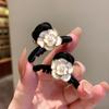 Corea del Sur Dongdaemun Camelia Mini Pinza Pequeña para Agarrar para Mujer Flequillo Delantero Clip Cabeza de Princesa Semirrecogido Accesorios para el Cabello Tarjetas para el Cabello