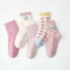 Calcetines de Invierno Gruesos de Algodón Peinado con Diseño de Ratón de Seis Dedos para Niños y Niñas, Calcetines Largos Cálidos de Algodón con Dibujos, Calcetines para Estudiantes