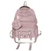 Mochila Jiayistar para Alunos do Ensino Fundamental II e Médio, Grande Capacidade, Leve, Mochila Color Block, Comércio Transfronteiriço