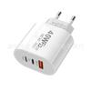 Carregador Multicarregador USB PD Duplo de 40W ACC Aplicável a Celulares Apple Android Cabeça de Carregamento Carregador de Viagem Regulamentações Europeias e Americanas