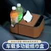Caja de Reposabrazos Multifuncional para Coche Caja de Almacenamiento Caja de Almacenamiento Central del Asiento Caja de Pañuelos Caja de Papel para Coche Portavasos