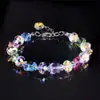 Pulsera de Mariposa de Cristal de Imitación DIY para Mujer, Regalo Sencillo de San Valentín, Pulsera DIY de Diseño de Nicho Ins con Cuentas