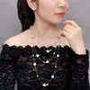 Colección Larga de Collares Superpuestos de Perlas Swarovski para Mujer, Estilo Lujo Ligero, Cadena Versátil para Suéter con un Toque de Alta Gama, Venta al por Mayor Otoño e Invierno