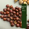 Acessórios de sino manual com casca de fruta natural indonésia, atacado, pingente de sino de vento feito à mão, sino de casca de fruta DIY, já furado.