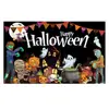 Tela de Fondo para Halloween Juego Completo Decoración Pareados Bandera de Jardín Personalizada Fiesta del Día de Muertos Pancarta Larga Jardín