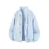 Otoño/Invierno 2026 Nuevo Estilo Americano Holgado Retro Ropa de Trabajo Cuello Alto Chaqueta Tallas Grandes para Hombre Moda Casual Cárdigan Abrigo