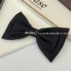 Horquilla de lazo de hilo francés para mujer, con clip de resorte en la parte posterior, tocado con horquilla de temperamento dulce, accesorios para el cabello de estilo coreano