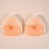 Almohadillas de silicona invisibles populares de SHEIN para pechos, sujetador de bikini triangular lindo, almohadillas de inserción de silicona engrosadas autoadhesivas